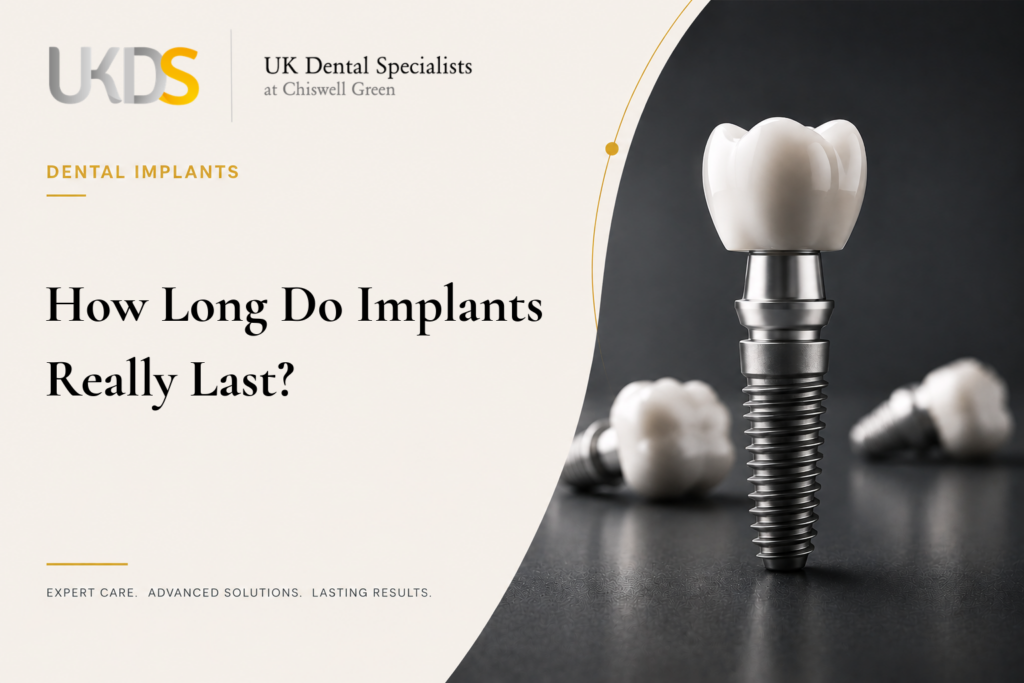 How long do dental implants last? Learn what affects their lifespan, why maintenance matters and how to protect your implant for the long term.